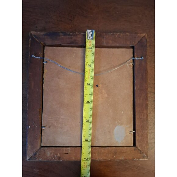 Framed Floral Oil Painting Signed FG Wooden Frame Red Purple Tulips Vintage - Picture 7 of 9